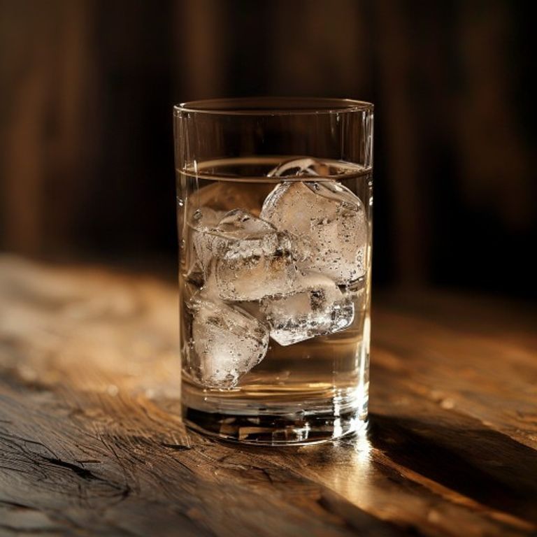 Hydratatie moment Moment van hydratatie met glas water in rustige omgeving